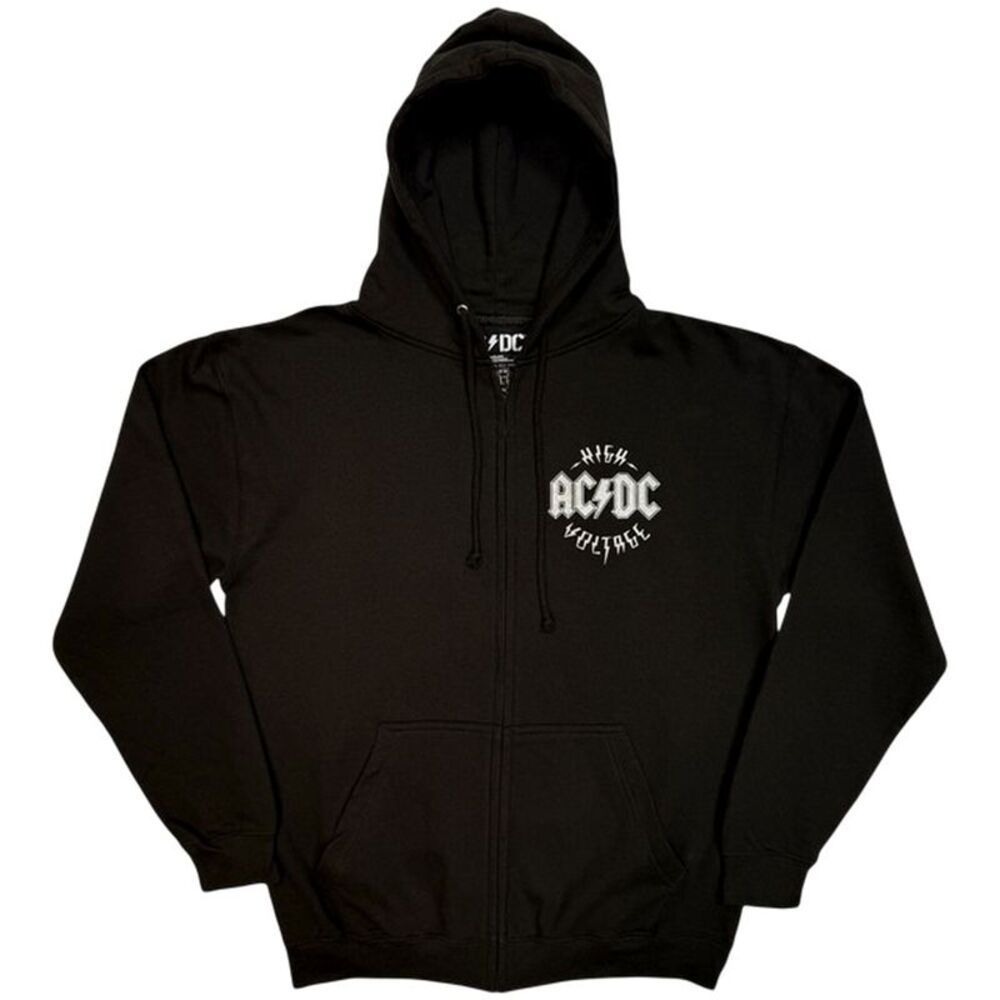 AC/DC Unisex Adult High Voltage EU Tour �'25 Hoodie / Black
